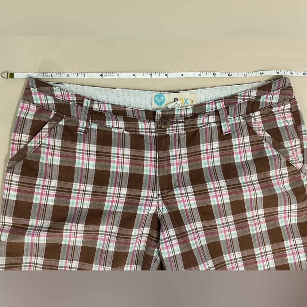3/$20 Roxy plaid shorts - Picture 6 of 9
